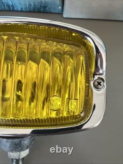 Super Rare Vintage KC HiLites KC-5YQ Chrome Rectangular Fog Lights