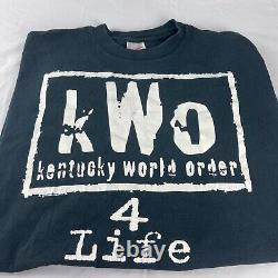 Super Rare Vintage KWO Kentucky Wrestling Large Shirt Wildcats College Kc