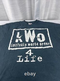Super Rare Vintage KWO Kentucky Wrestling Large Shirt Wildcats College Kc