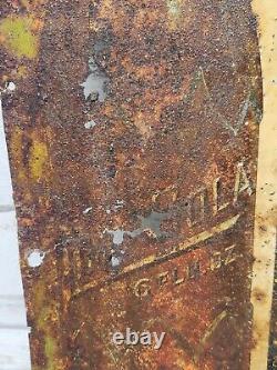 Super Rare Vintage LIME COLA Soda Sign From the Late 20's Patina VHF Embossed