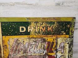 Super Rare Vintage LIME COLA Soda Sign From the Late 20's Patina VHF Embossed