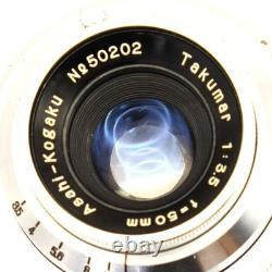 Super Rare! Vintage Lens? Pentax Takumar 50mm f/3.5 M37 mount for Asahiflex JPN