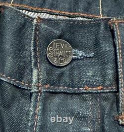 Super Rare Vintage Levi's Buckle Back Big E Button Fly Jeans Size 36x34 Western