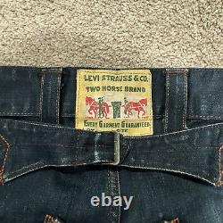 Super Rare Vintage Levi's Buckle Back Big E Button Fly Jeans Size 36x34 Western