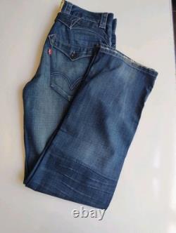 Super Rare Vintage Levi's Buckle Back Button Fly Jeans Size 32x34 Western