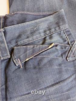 Super Rare Vintage Levi's Buckle Back Button Fly Jeans Size 32x34 Western