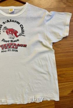 Super Rare Vintage Luckenbach Texas 1978 T Shirt Willie Nelson Waylon Era Size M