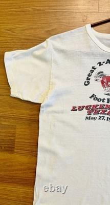 Super Rare Vintage Luckenbach Texas 1978 T Shirt Willie Nelson Waylon Era Size M