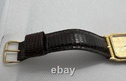 Super Rare Vintage Luxury GP Rectangular Tank BULOVA Men Watch 80s