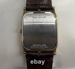 Super Rare Vintage Luxury GP Rectangular Tank BULOVA Men Watch 80s