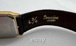 Super Rare Vintage Luxury GP Rectangular Tank BULOVA Men Watch 80s