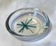 Super Rare Vintage MCM Salem North Star Atomic STARBURST Round Glass Ashtray HTF