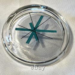 Super Rare Vintage MCM Salem North Star Atomic STARBURST Round Glass Ashtray HTF