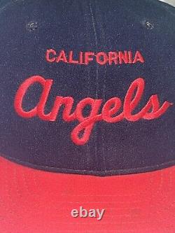 Super Rare Vintage MLB California Angels Script SnapBack Hat