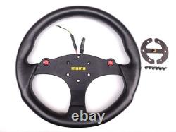Super Rare Vintage MOMO Formula Steering Wheel 1998-350mm Leather Horn Buttons