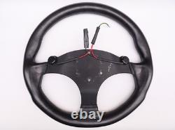 Super Rare Vintage MOMO Formula Steering Wheel 1998-350mm Leather Horn Buttons