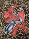 Super Rare Vintage Marvel Spider-Man Large Print Graphic Tee Brazil ca 2002