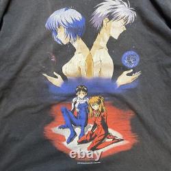 Super Rare Vintage Masterpiece Evangelion Neon Genesis Anime T-Shirt 1999 90S