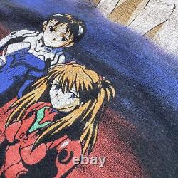 Super Rare Vintage Masterpiece Evangelion Neon Genesis Anime T-Shirt 1999 90S