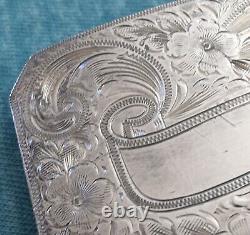 Super Rare Vintage McCabe Sterling Silver Mongram Plate Trophy Style Belt Buckle