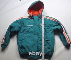 Super Rare Vintage Miami Dolphins Starter Jacket Size Medium Hooded