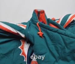 Super Rare Vintage Miami Dolphins Starter Jacket Size Medium Hooded