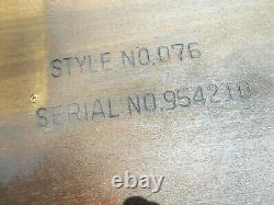 Super Rare Vintage Mid Century Lane Burl Inlaid 70 Surfboard Coffee Table 1954