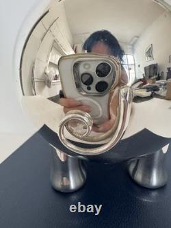 Super Rare Vintage Mikimoto 925 SS Silver Piggy Bank 5 Long New With Box(has cut)