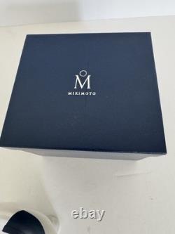 Super Rare Vintage Mikimoto 925 SS Silver Piggy Bank 5 Long New With Box(has cut)