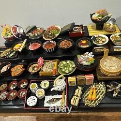 Super Rare Vintage Mini Japanese Collectables Food Lot Bundle Toy Model Sushi