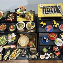 Super Rare Vintage Mini Japanese Collectables Food Lot Bundle Toy Model Sushi