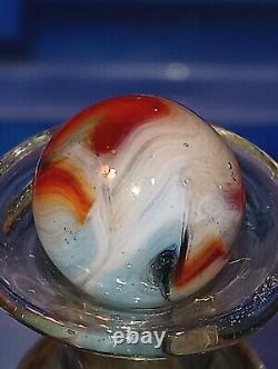 Super Rare Vintage Mint Christensen Agate Marble Colorful Swirls