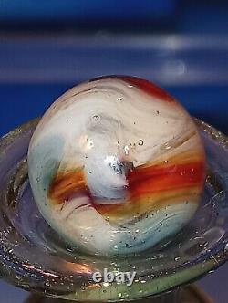 Super Rare Vintage Mint Christensen Agate Marble Colorful Swirls