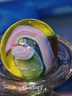 Super Rare Vintage Mint Christensen Agate Marble Electric Color Swirls