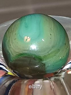 Super Rare Vintage Mint Christensen Agate Marble With Great Colors
