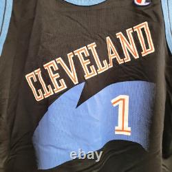 Super Rare Vintage NBA Champion Cleveland Cavs Wesley Person 1 Jersey Mens 44 L