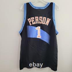 Super Rare Vintage NBA Champion Cleveland Cavs Wesley Person 1 Jersey Mens 44 L