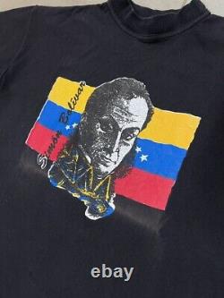 Super Rare Vintage Nike Challenge Court Simon Bolivar Tee made in USA