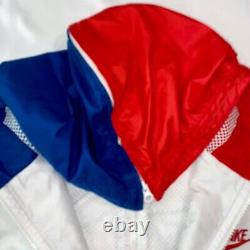 Super Rare Vintage Nike Windrunner Windbreaker Full Zip Red Blue White L