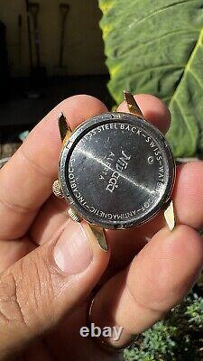 Super Rare Vintage Nivada Alerta Alarm Indicator Mens Watch Manual Wind
