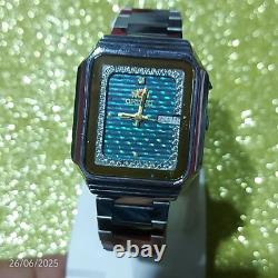 Super Rare Vintage Orient Watch Automatic D/D Steel Watch Unique Dial Japan Made