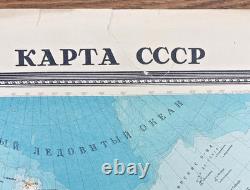 Super Rare Vintage Orig. 1961 Russian Geologic Map of CCCP 25 x 36 110M Scale