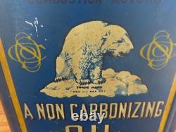 Super Rare Vintage Original 1920s Zerolene Standard Oil Motor Oil Large Can