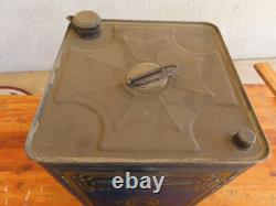 Super Rare Vintage Original 1920s Zerolene Standard Oil Motor Oil Large Can