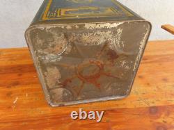 Super Rare Vintage Original 1920s Zerolene Standard Oil Motor Oil Large Can