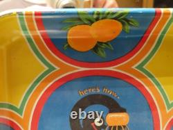 Super Rare Vintage Original 1930s Orange Crush Crushy Soda drink tin Tray