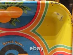 Super Rare Vintage Original 1930s Orange Crush Crushy Soda drink tin Tray
