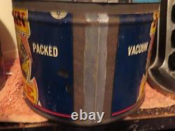 Super Rare Vintage Original Log Cabin Shaffer Stores Coffee Can Super Rare Vintage Original Log Cabin Shaffer Stores Coffee Can