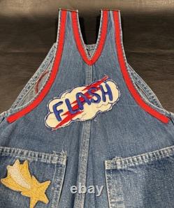 Super Rare Vintage Osh Kosh Superman Batman Flash Little Editions Overall Kids