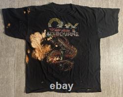 Super Rare Vintage Ozzy Osbourne Black Cobra Snake with Smoke size XL